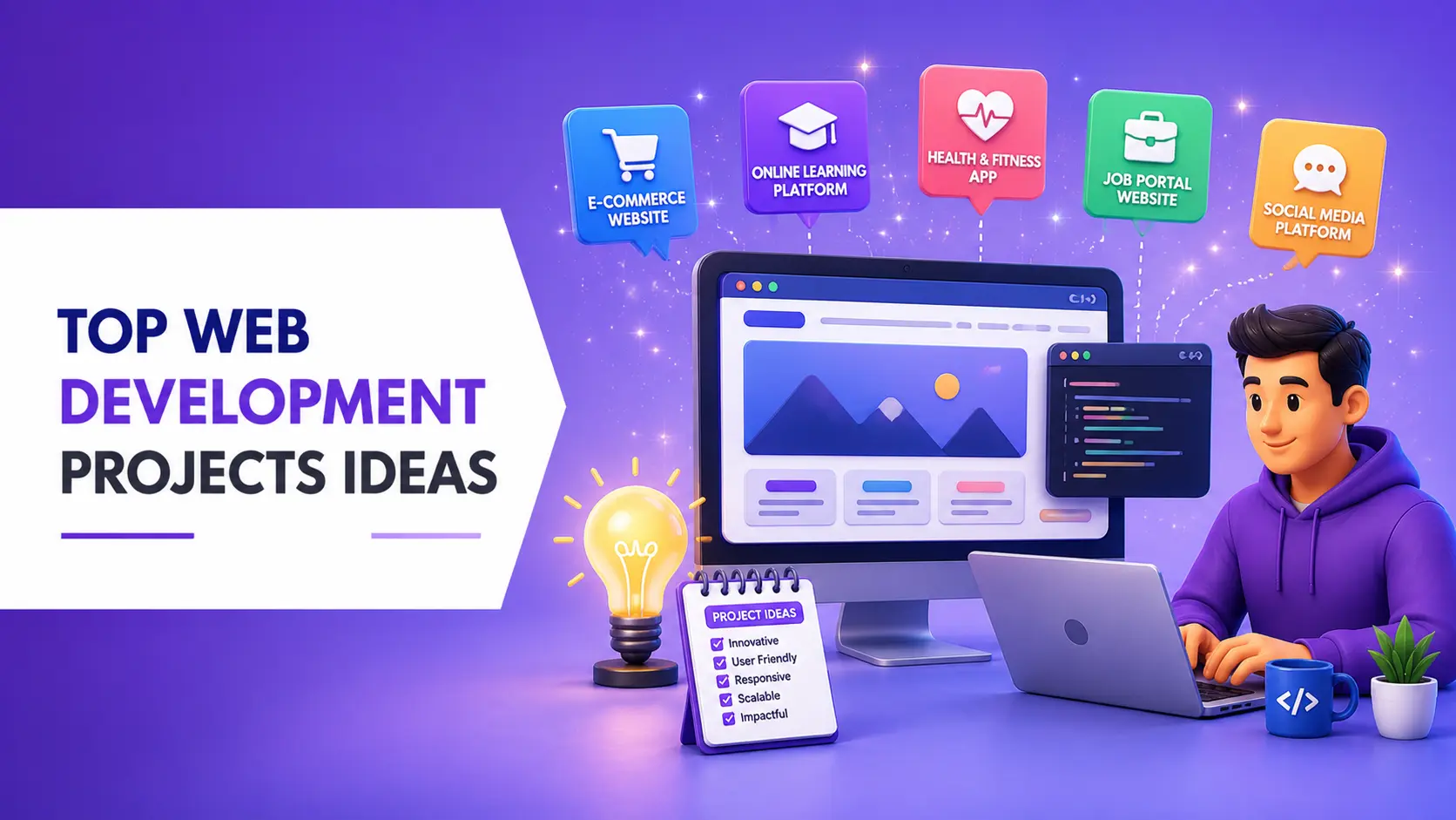 Top Web Development Projects Ideas for Beginners & Experts